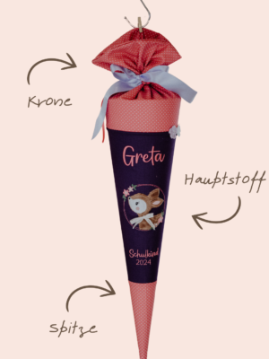 Schultüte aus Stoff