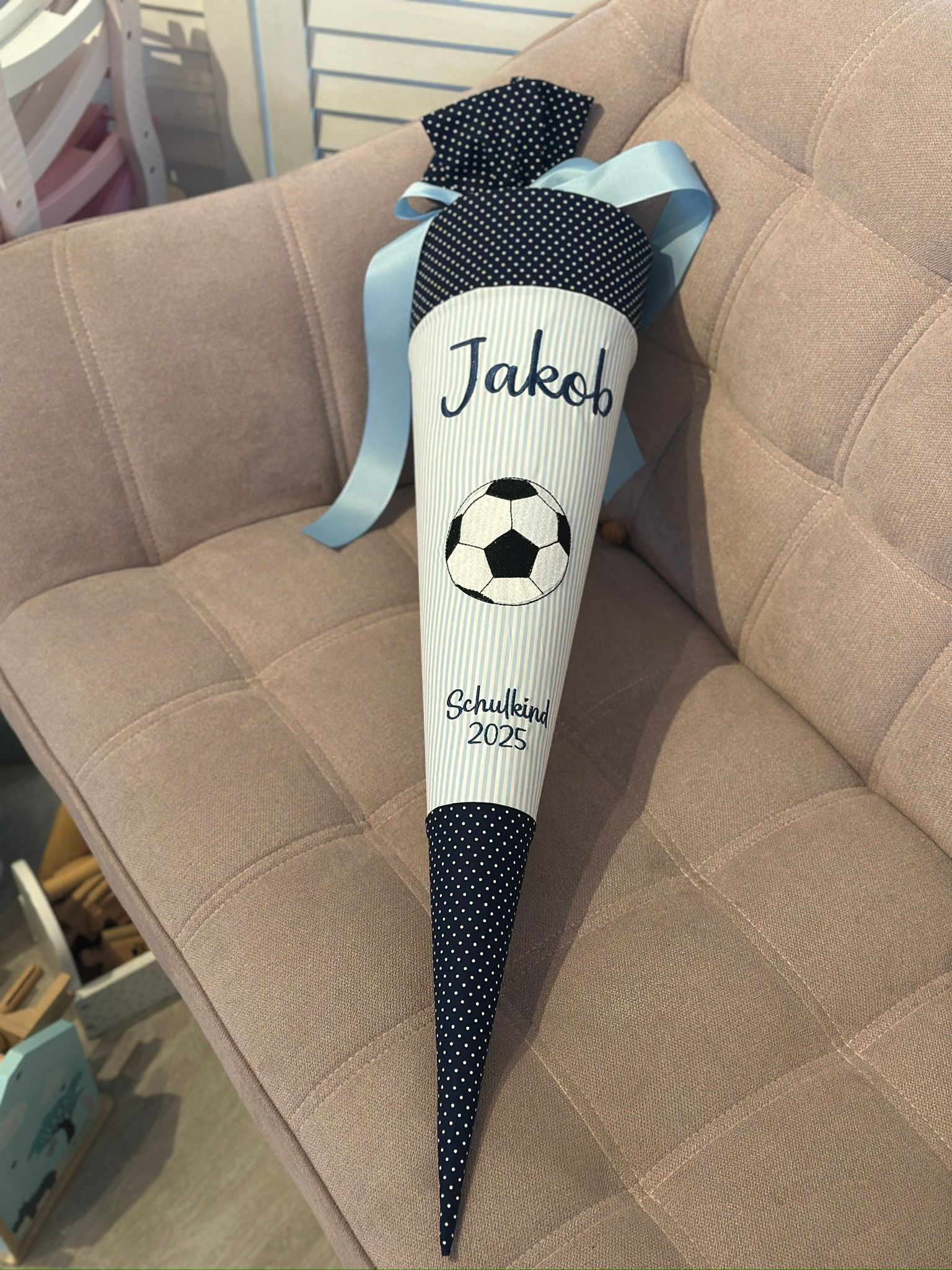 Schultüte aus Stoff – Bild 5