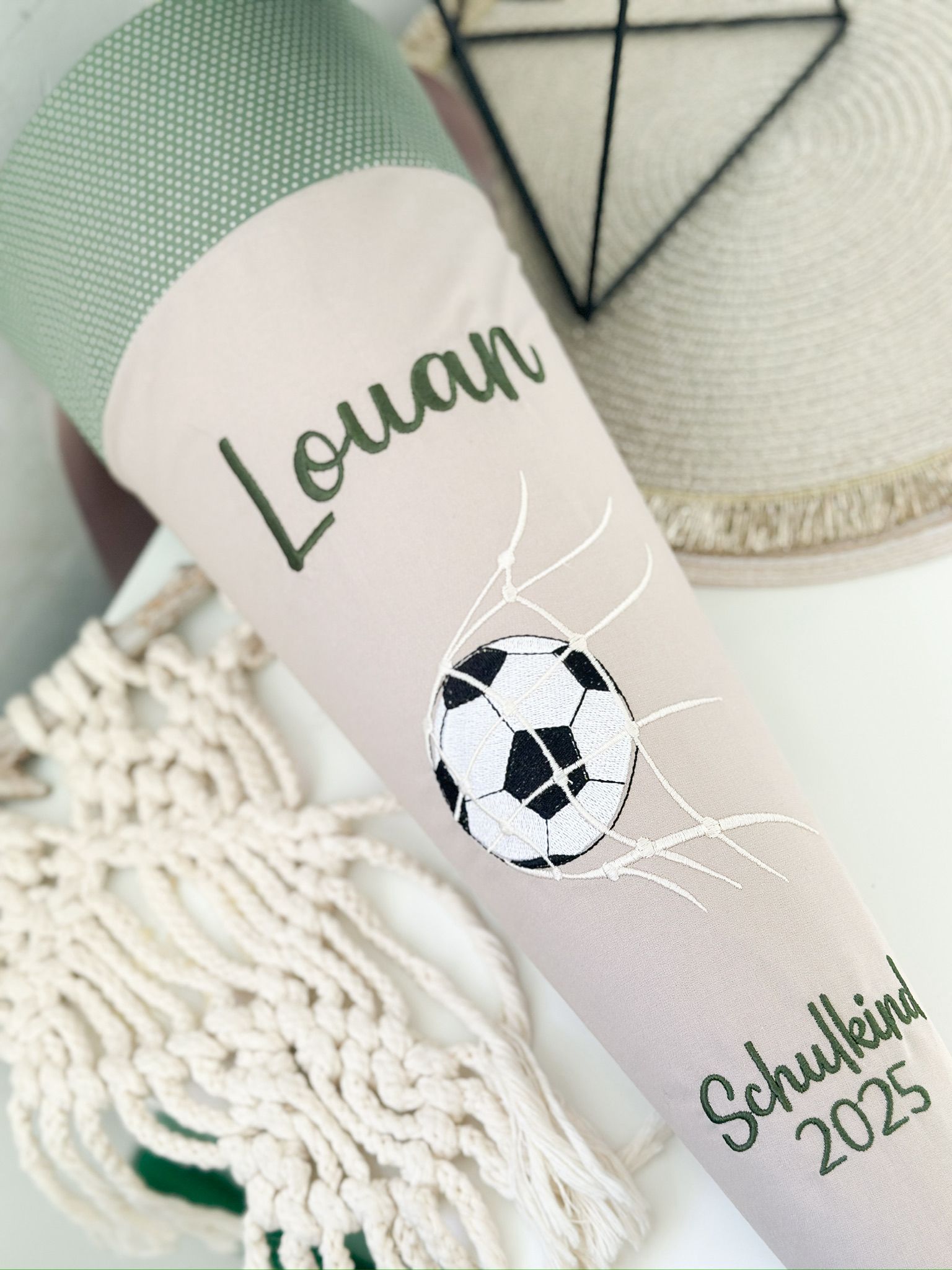 Schultüte aus Stoff – Bild 6