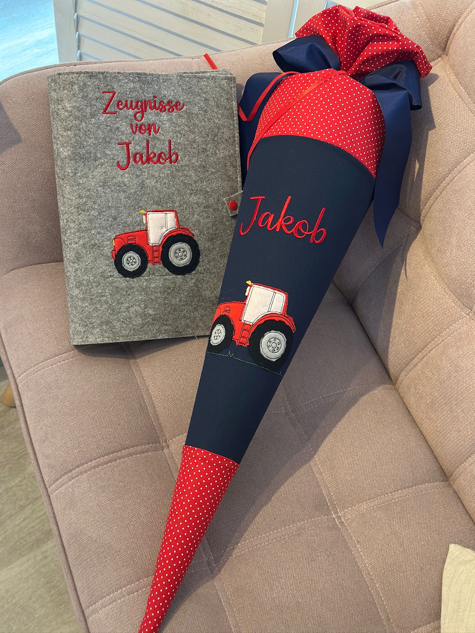 Schultüte aus Stoff – Bild 4